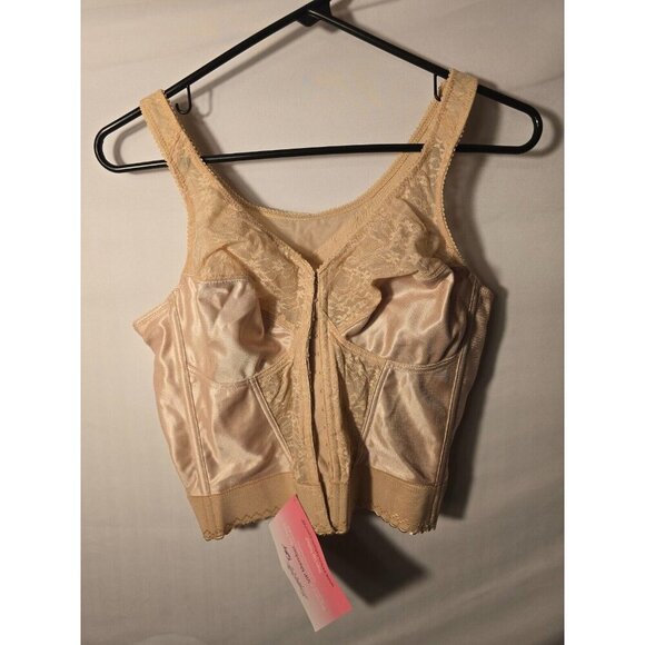 Exquisite Form Long Line Full Coverage Bra New NWT Nude Size 36C Wedding - Picture 1 of 2